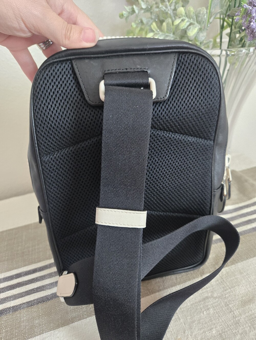 Coach Track Pack In Signature Canvas, Style C6645, Gunmetal/Charcoal Chalk - Picture 8 of 17